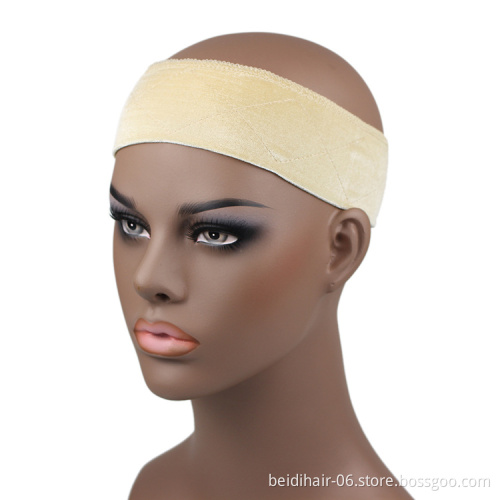 Elastic Non Slip Velvet Wig band with or without Lace Part, Soft Scarf Hair Band For Wigs, Adjustable Breathable Lace Wig Band